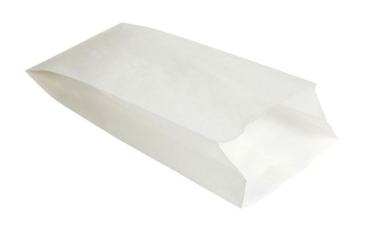 Пакет бумажный V-образное дно 90х40х205 БЕЛЫЙ 40 гм2 без печати