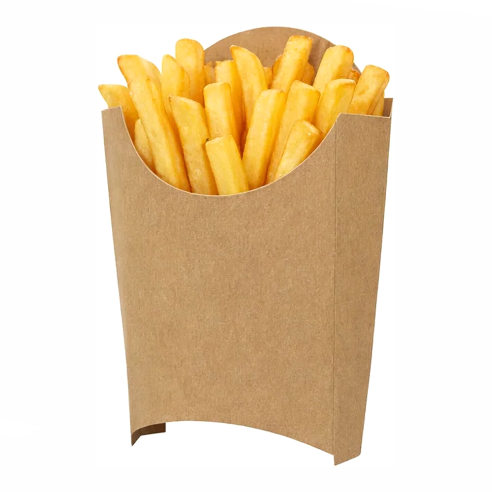Коробка для картофеля фри 120х54х132 крафт ECO FRY L DoECO НЕ ЗАКАЗЫВАТЬ