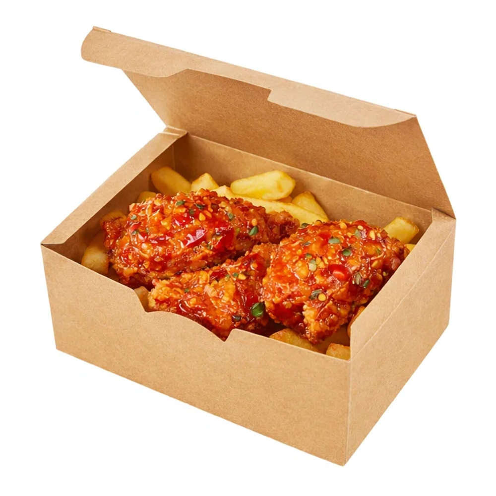 Коробка для наггетсов 115х75х45 крафт ECO Fast Food Box S DoECO НЕ ЗАКАЗЫВАТЬ