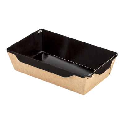 Контейнер-бумажный-500-мл-164х115х45-прямоуг-крафтчерный-без-крышки-OSQ