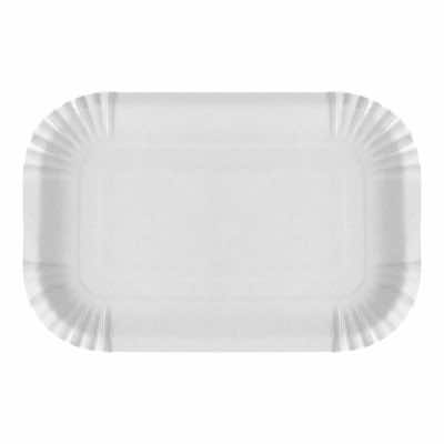 Тарелка-13х20-картонная-белая-мелованная