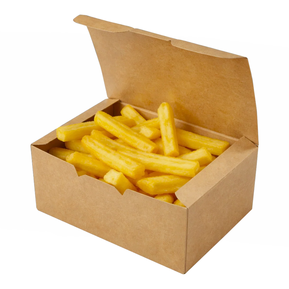 Коробка для наггетсов 150х91х70 крафт ECO Fast Food Box L DoECO НЕ ЗАКАЗЫВАТЬ